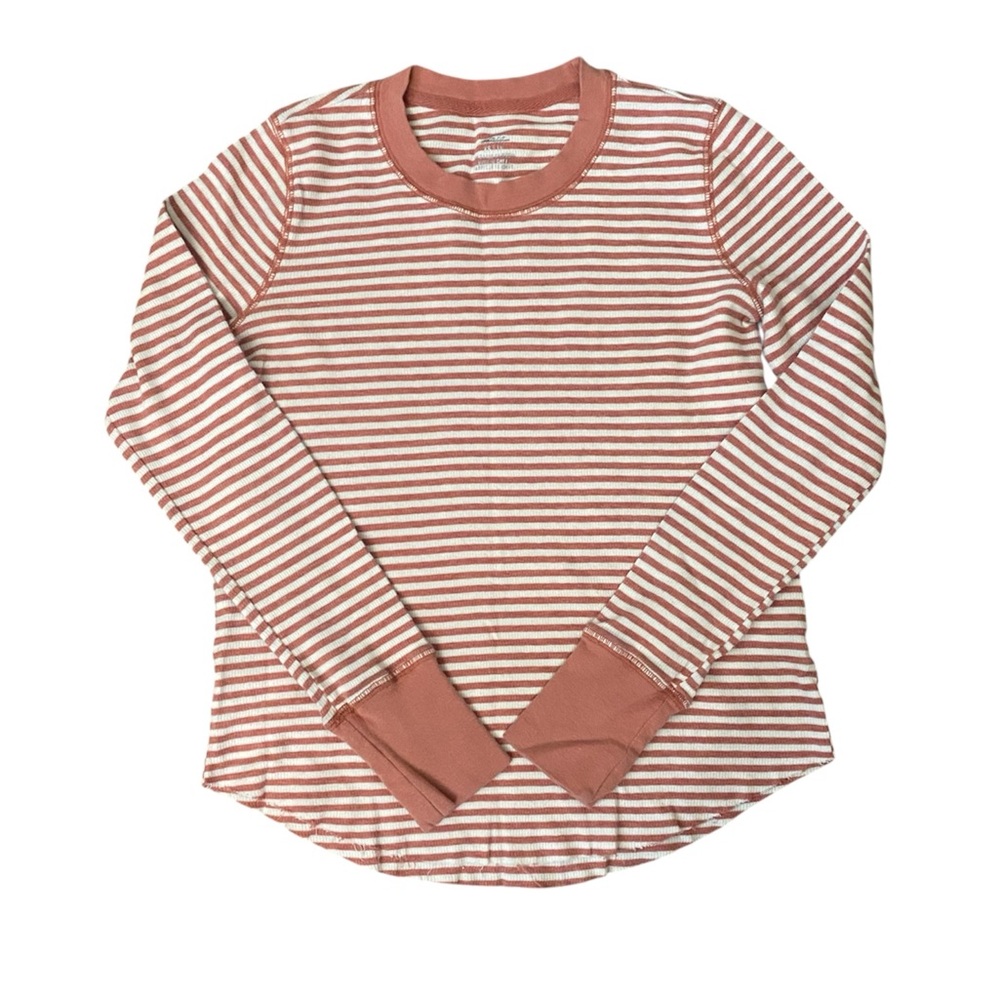 Aerie Pink and White Striped Top